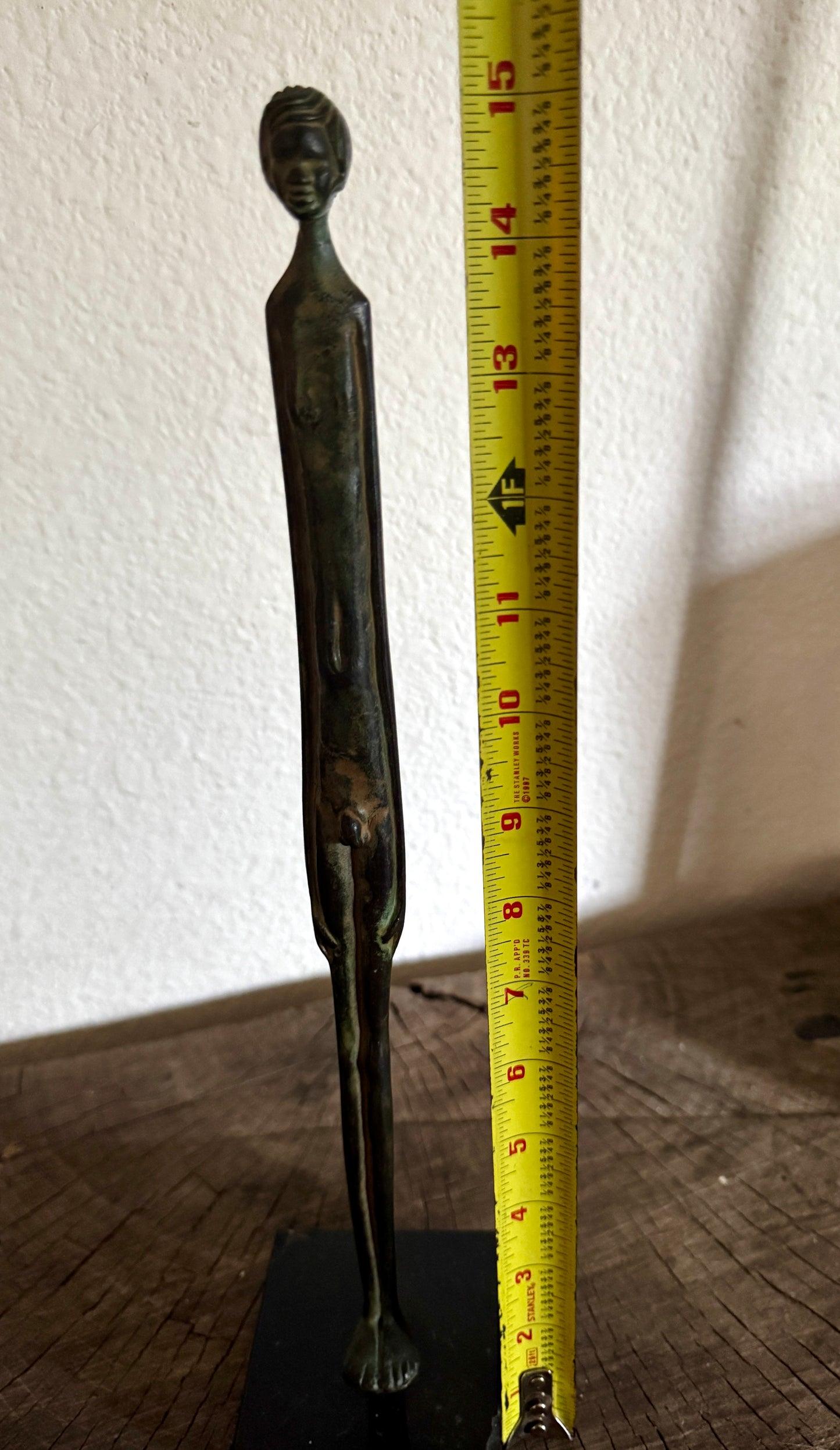 Vintage Bronze Sculpture Shadow of the Evening Etruscan Ombra della Sera