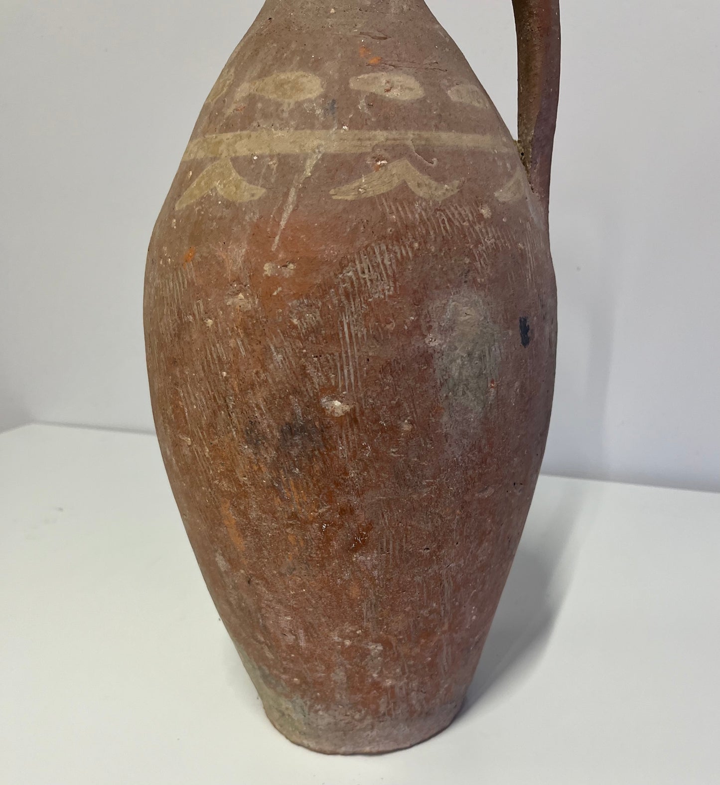 Antique Turkish Terracotta Olive Oil Amphora Jar