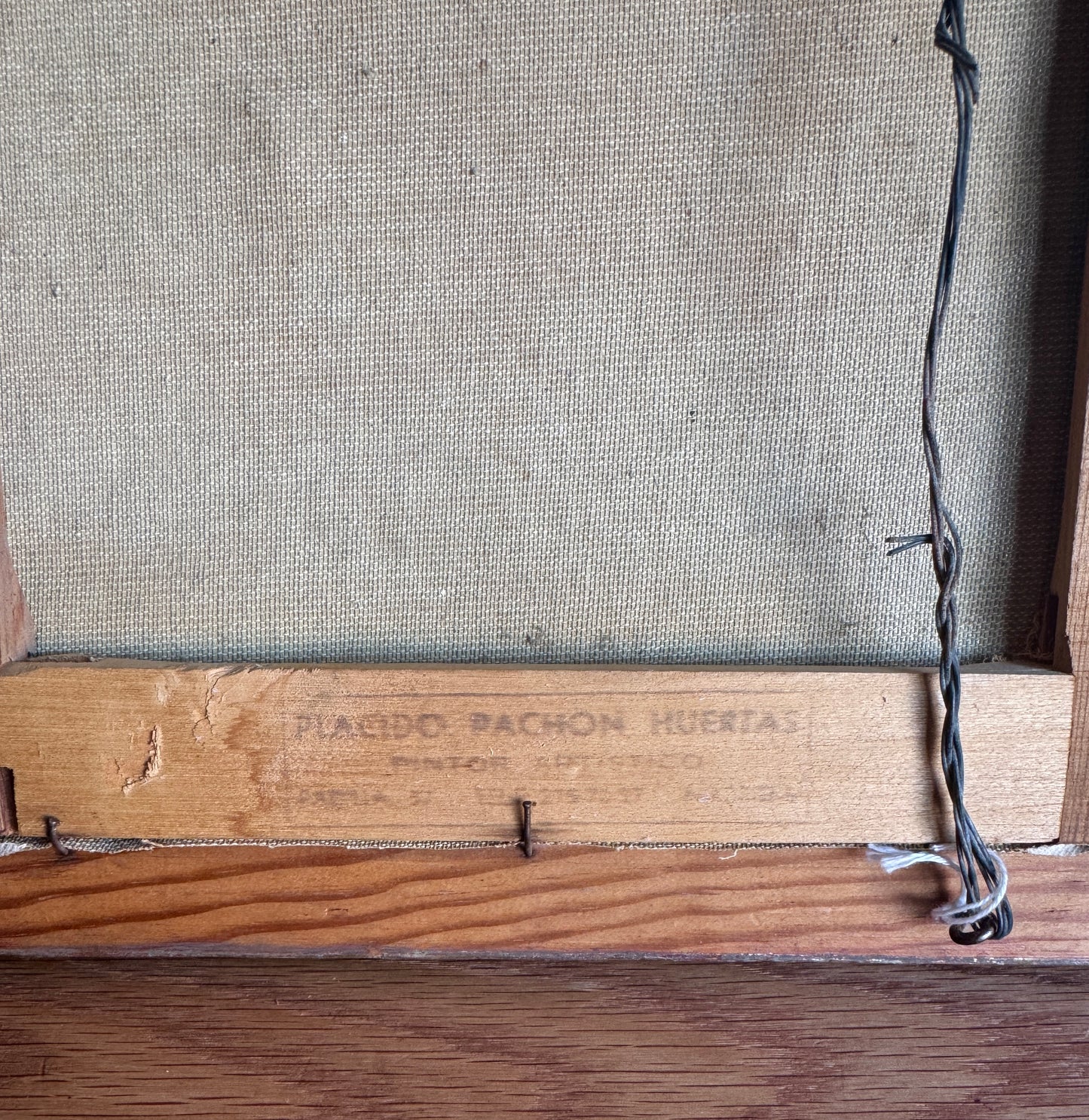 Vintage Zeus Oil Painting By Placido Huertas