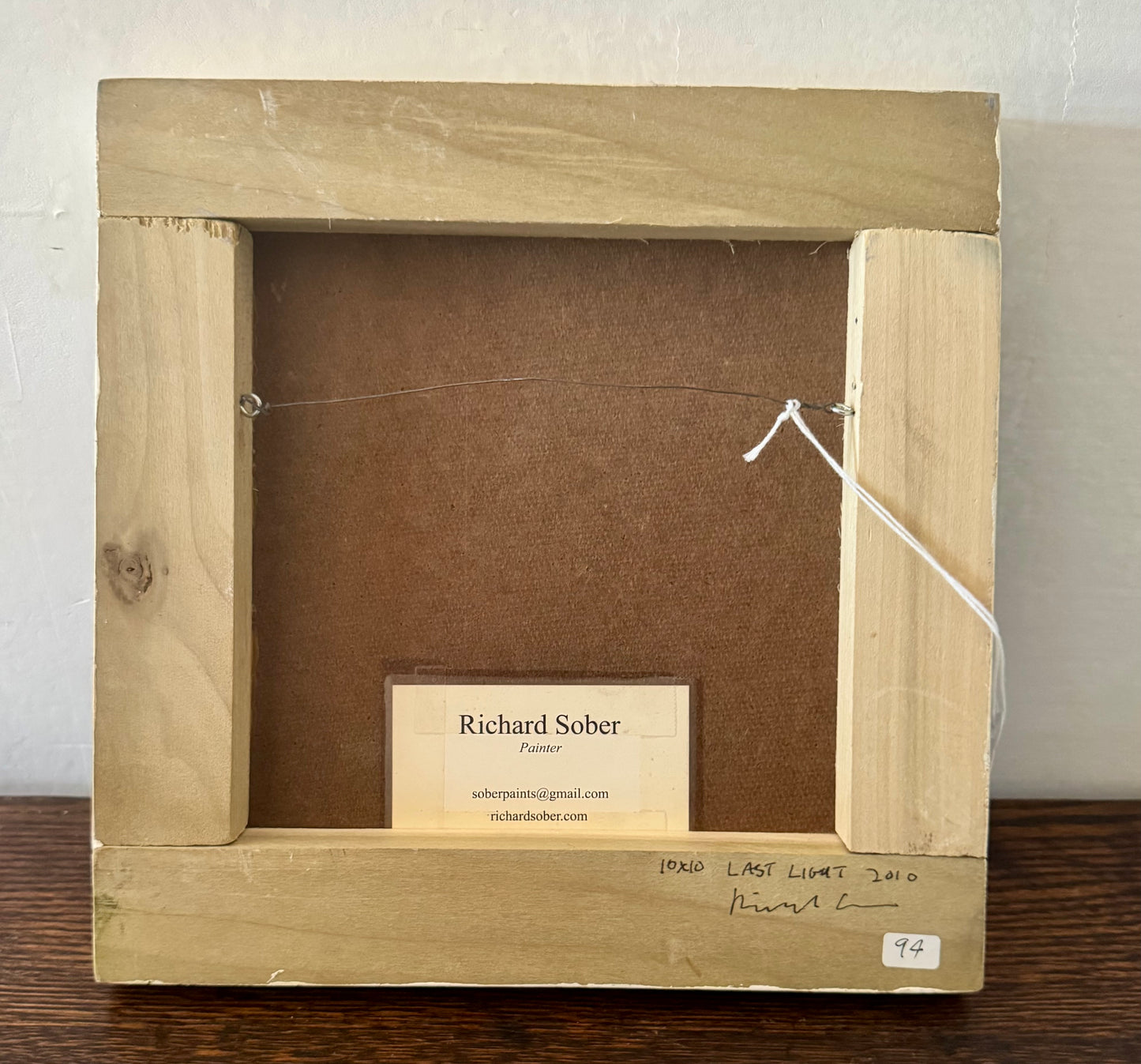 Original Richard Sober “Last Light” Painting Southwestern Santa Fe Art 2010