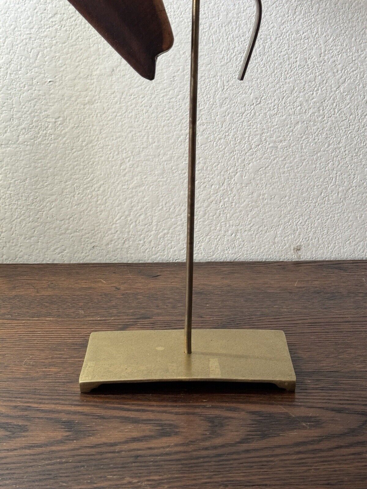 Original Bronze & Wood Modern Abstract Sculpture