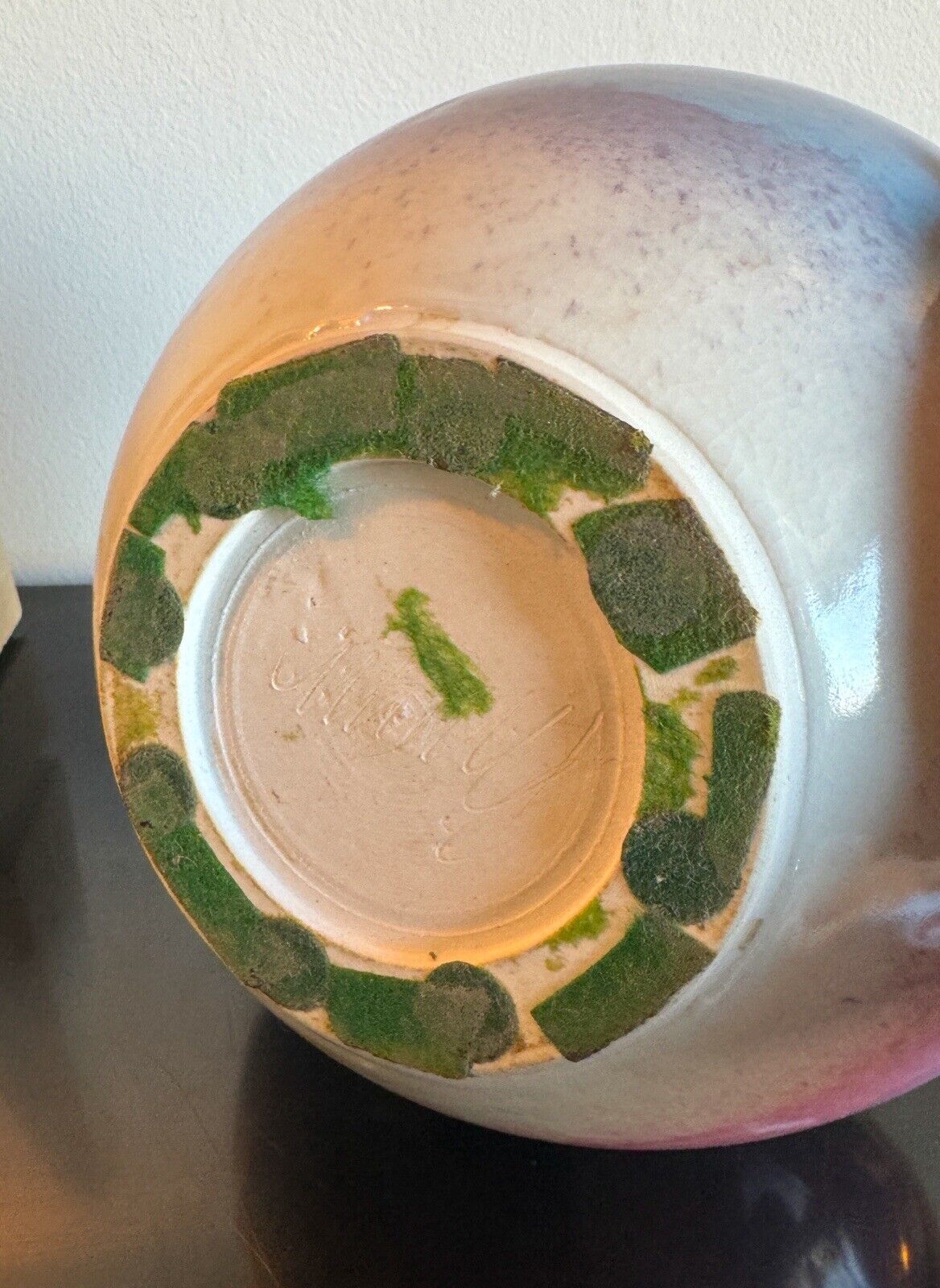 Studio Pottery Glazed Signed Speckled Vase