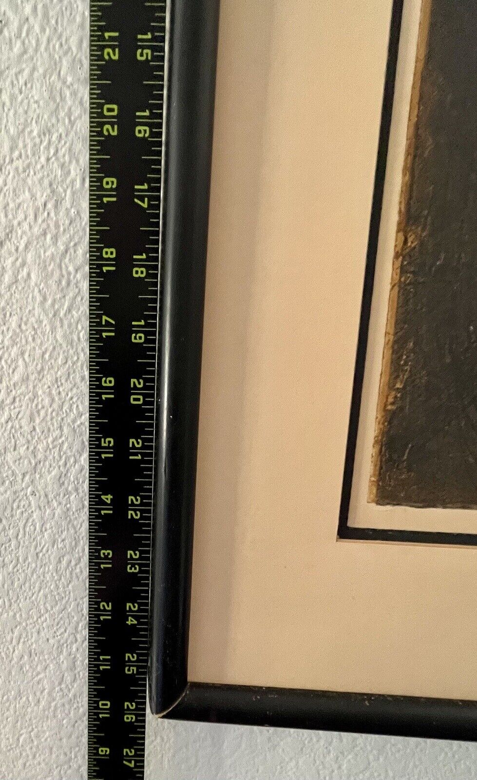 Mid Century Abstract Framed Etching By Joan Fast 1962