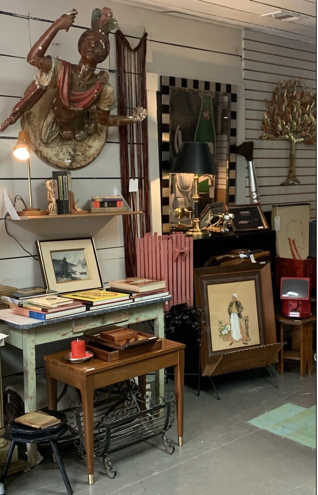 Original 1970’s Night Club Street Scene Painting Signed Chasse