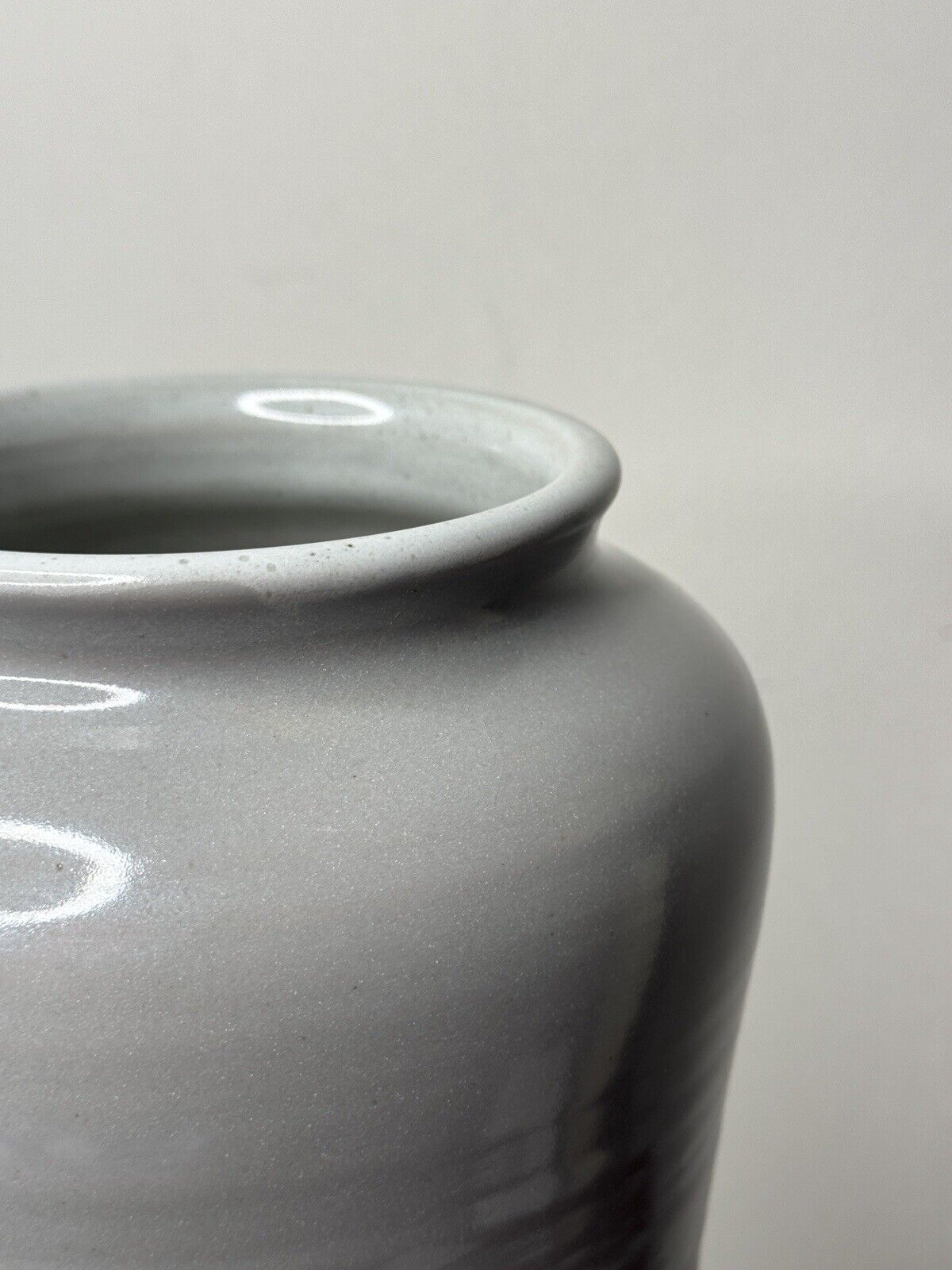 Handmade Signed Tall Studio Pottery Vase Post Modern Era