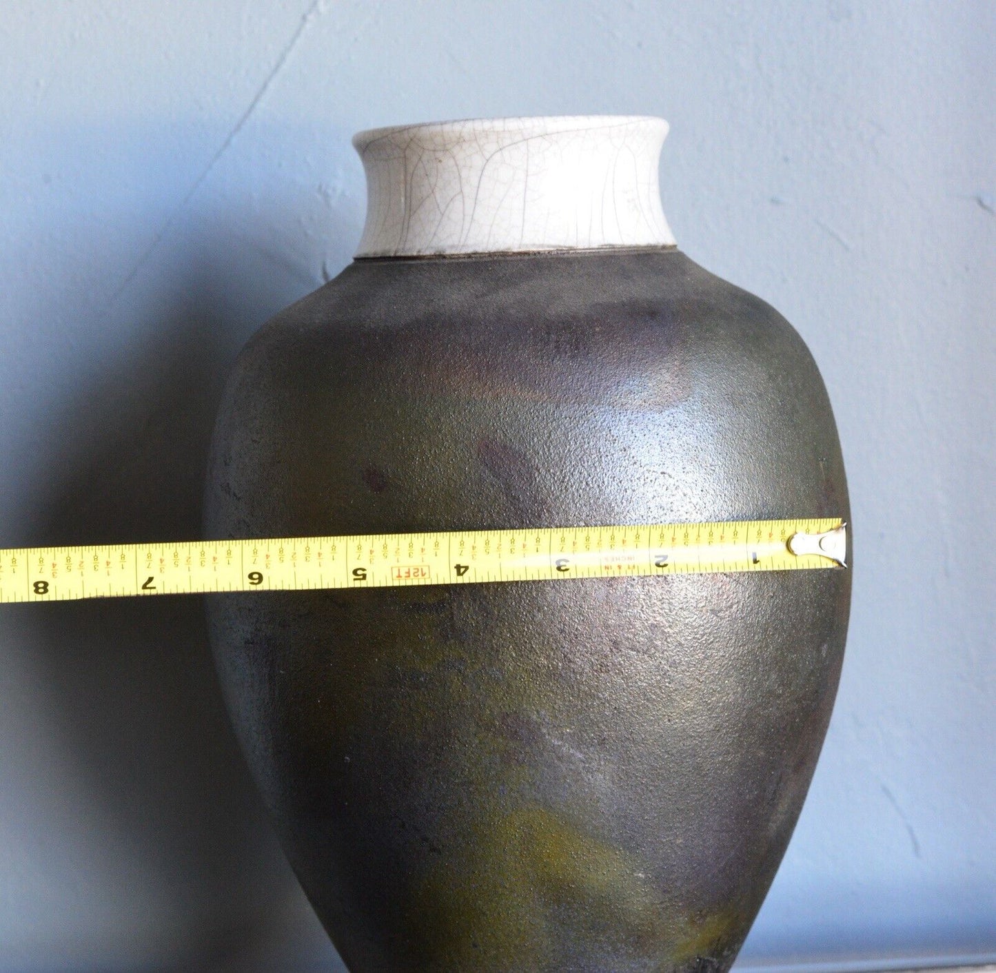 Vintage Raku Vase Signed Coniff Art Pottery Hand Thrown