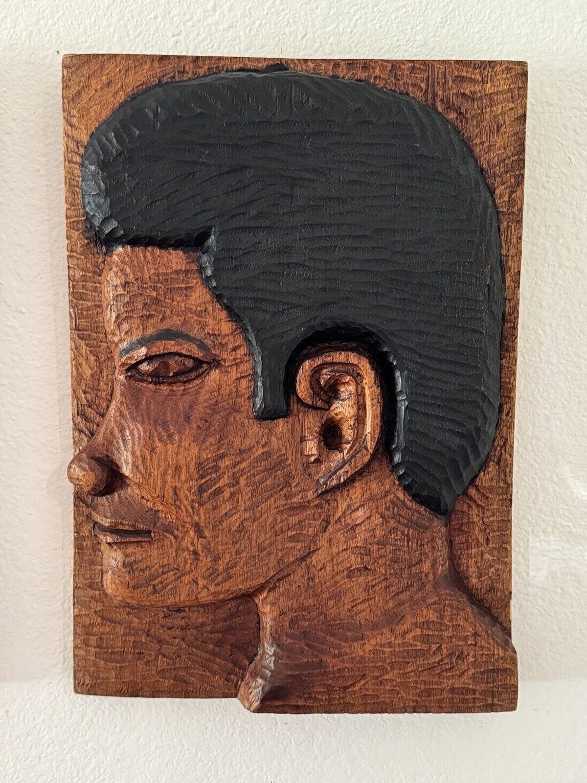 Vintage Jamaican Man & Women Folk Art Carvings By Carlton Williams 1960’s