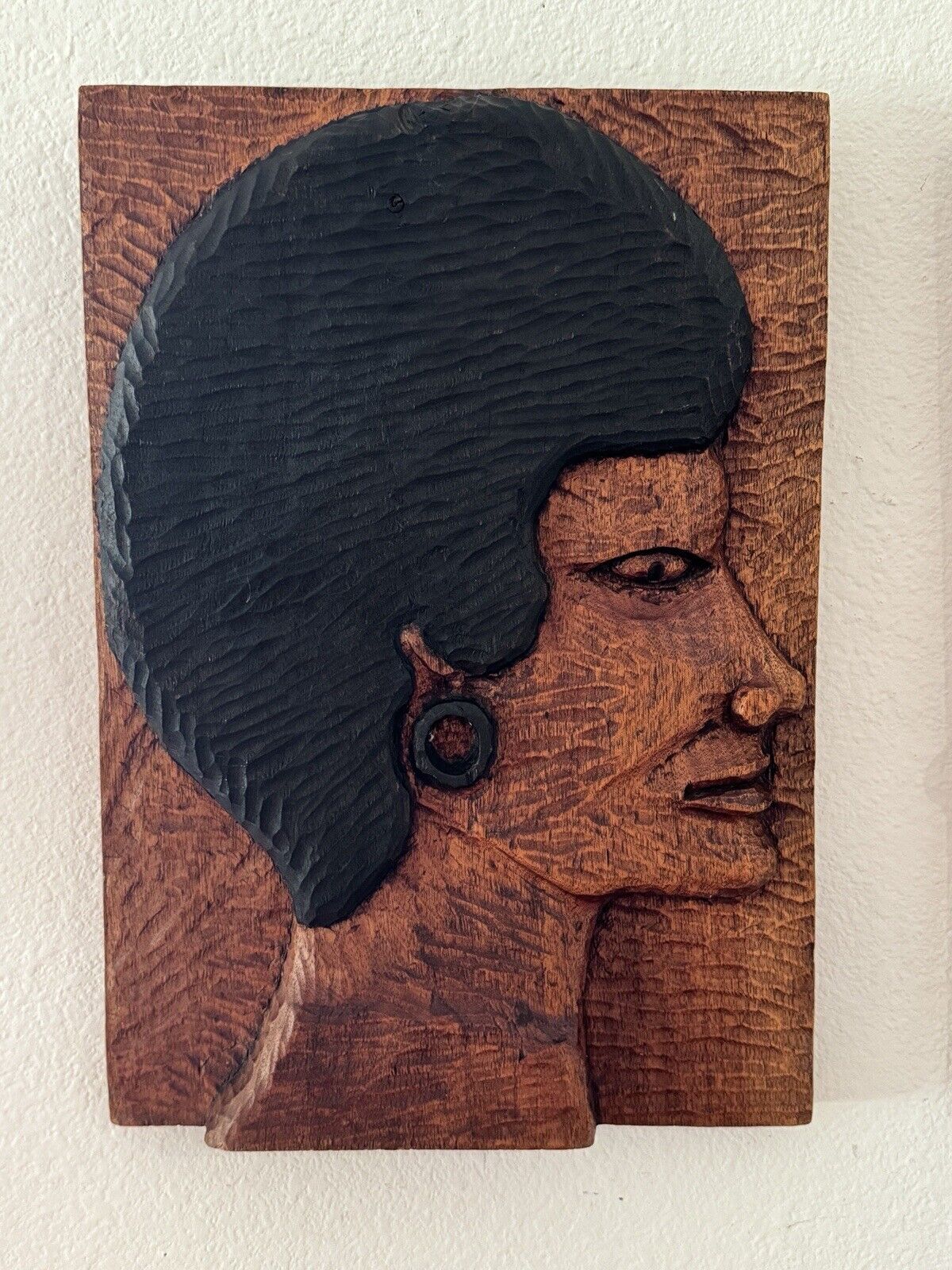 Vintage Jamaican Man & Women Folk Art Carvings By Carlton Williams 1960’s