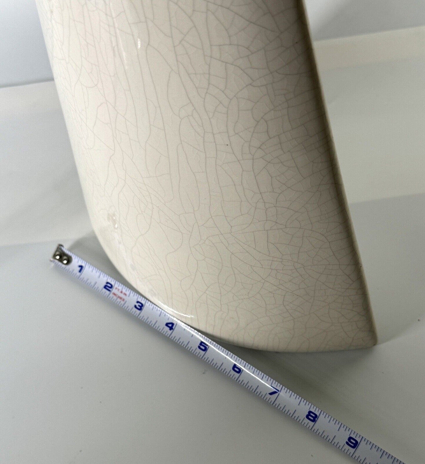 Post Modern Crackle Finish Post Modern Sculptural Vase 1980’s