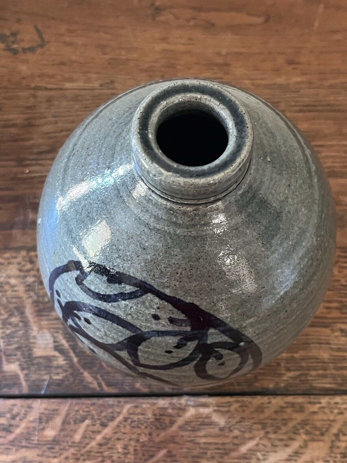 Vintage Studio Pottery Stoneware Jug Vase Signed