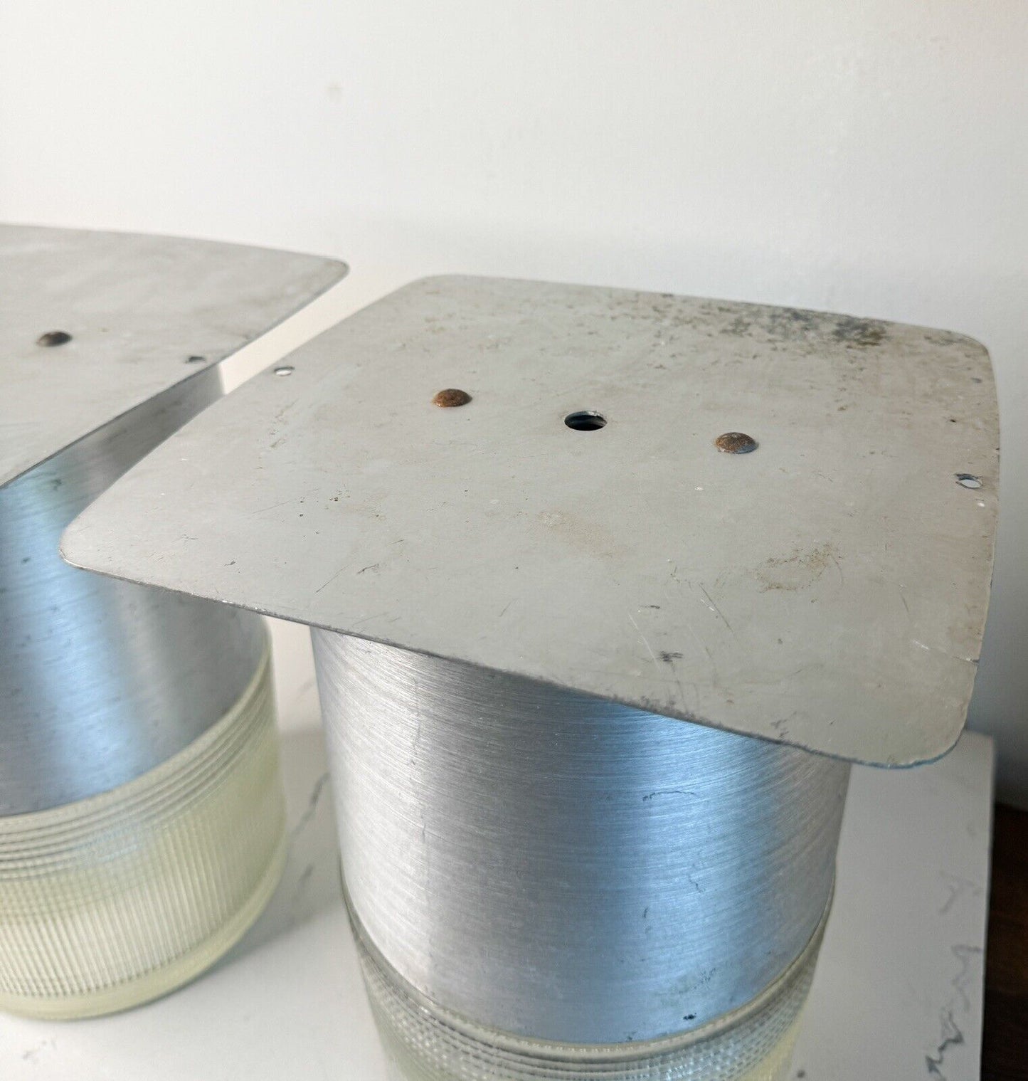 Vintage Pair Of Mid Century Modern Industrial Guth Lighting Beacon Wall Lights