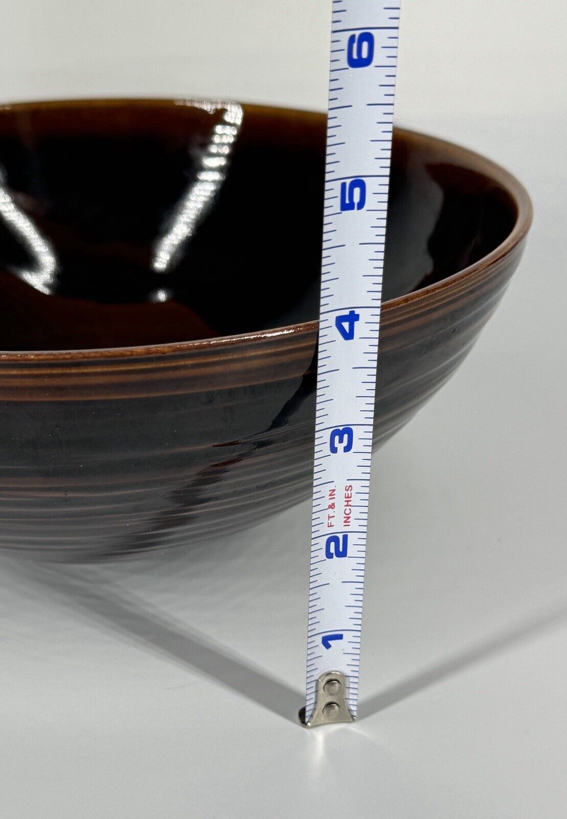 Vintage Studio Pottery Brooks Oliver Modernist Organic Ceramic Bowl Signed 2000