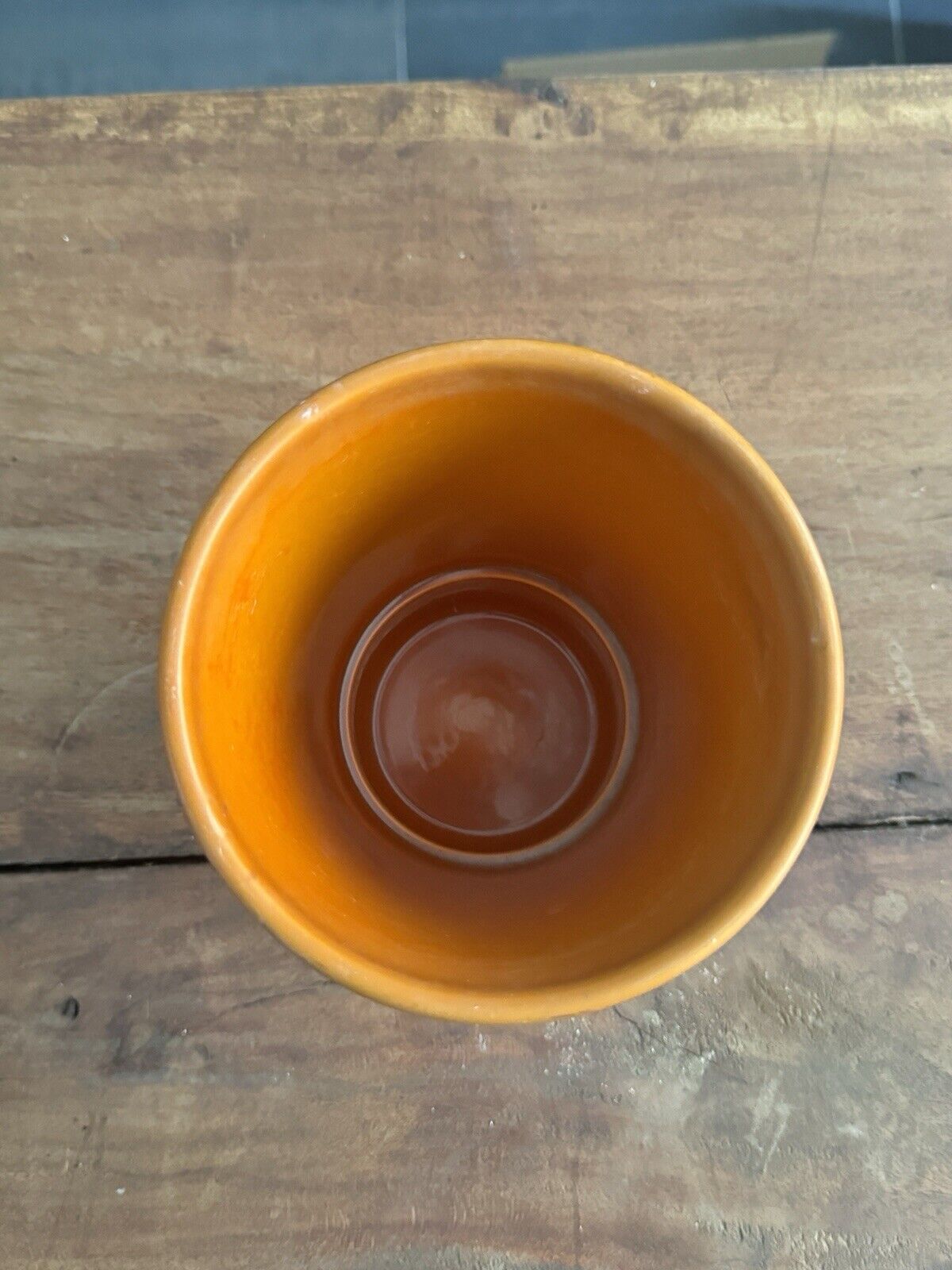 Vintage Mid Century German Orange Vase Pottery