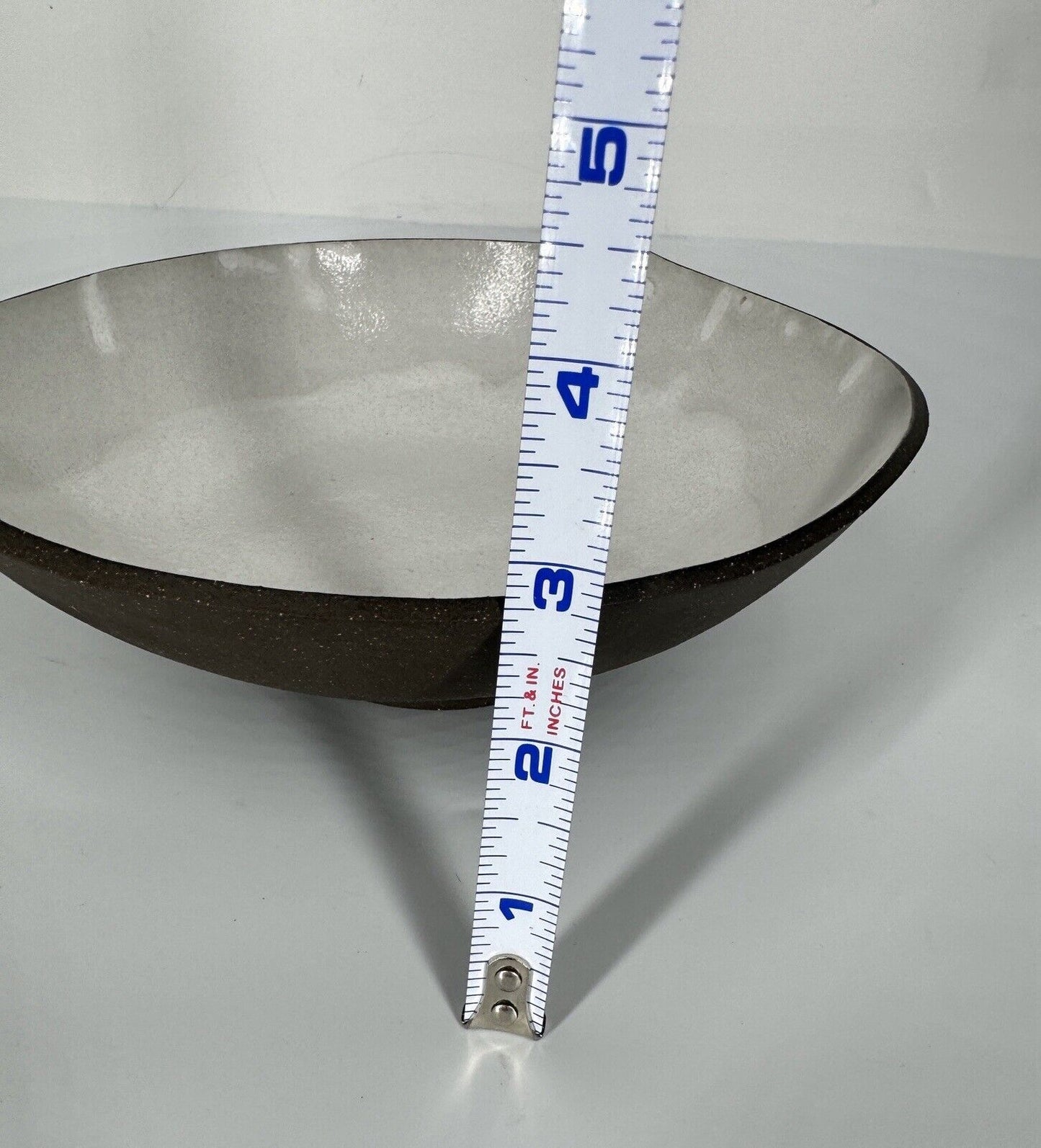 Mondays Brooklyn NY Stoneware Footed 8.5” Bowl Handmade Studio Pottery