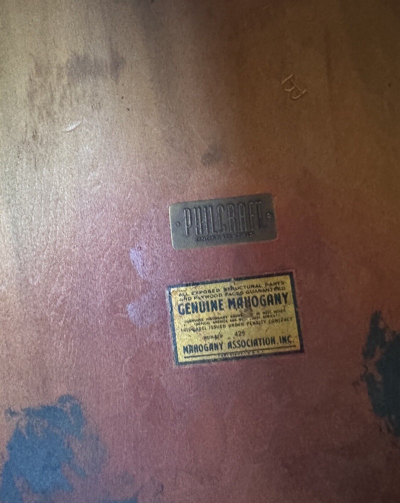 Vintage Mid Century Philcraft Mahogany Side Table