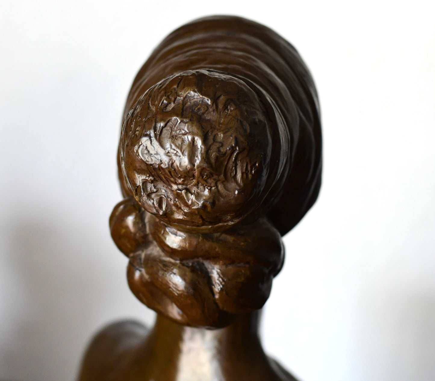 Beautiful Bronze Nude Women Bust Sculpture By Richard Hoffmann 2 / 10