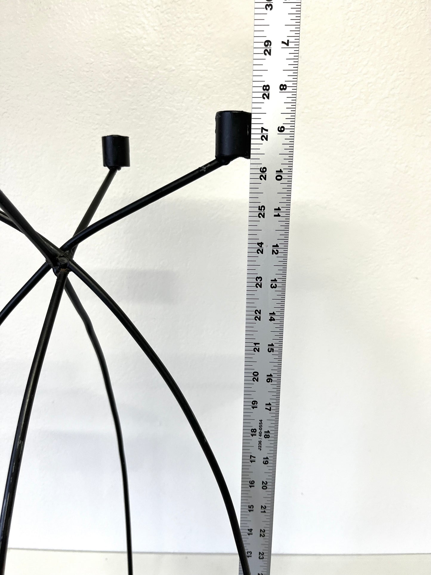 Vintage Mid Century Floor Standing Candlebra Candle Holder Signed Singleton