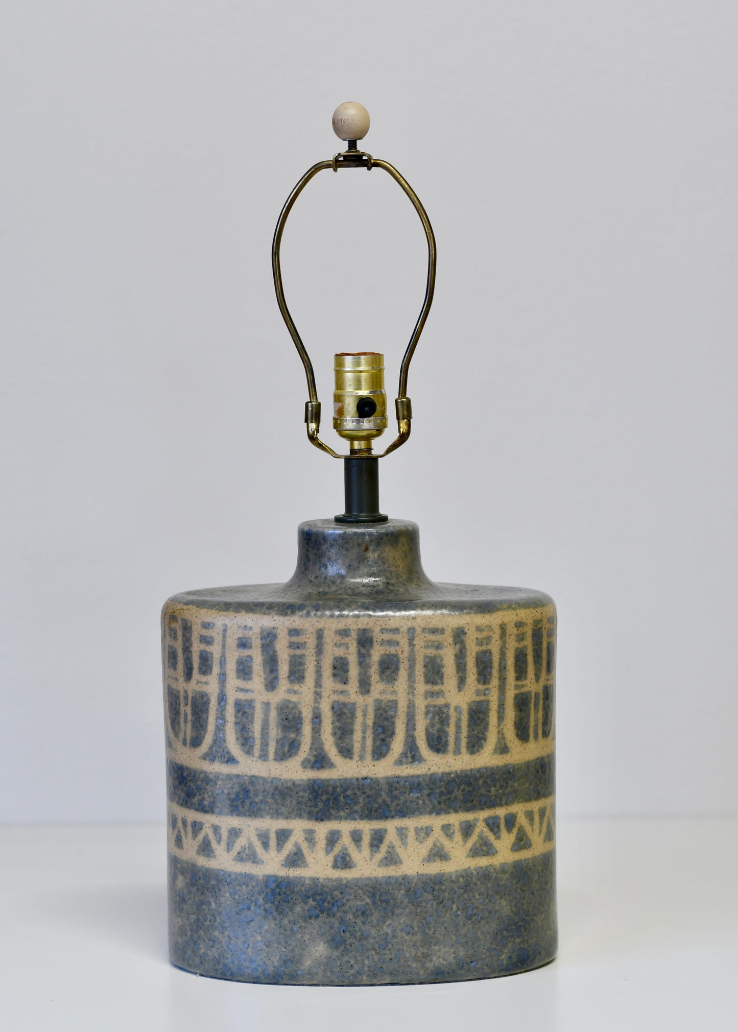 Vintage Mid Century Danish Ceramic Lamp Martz Era