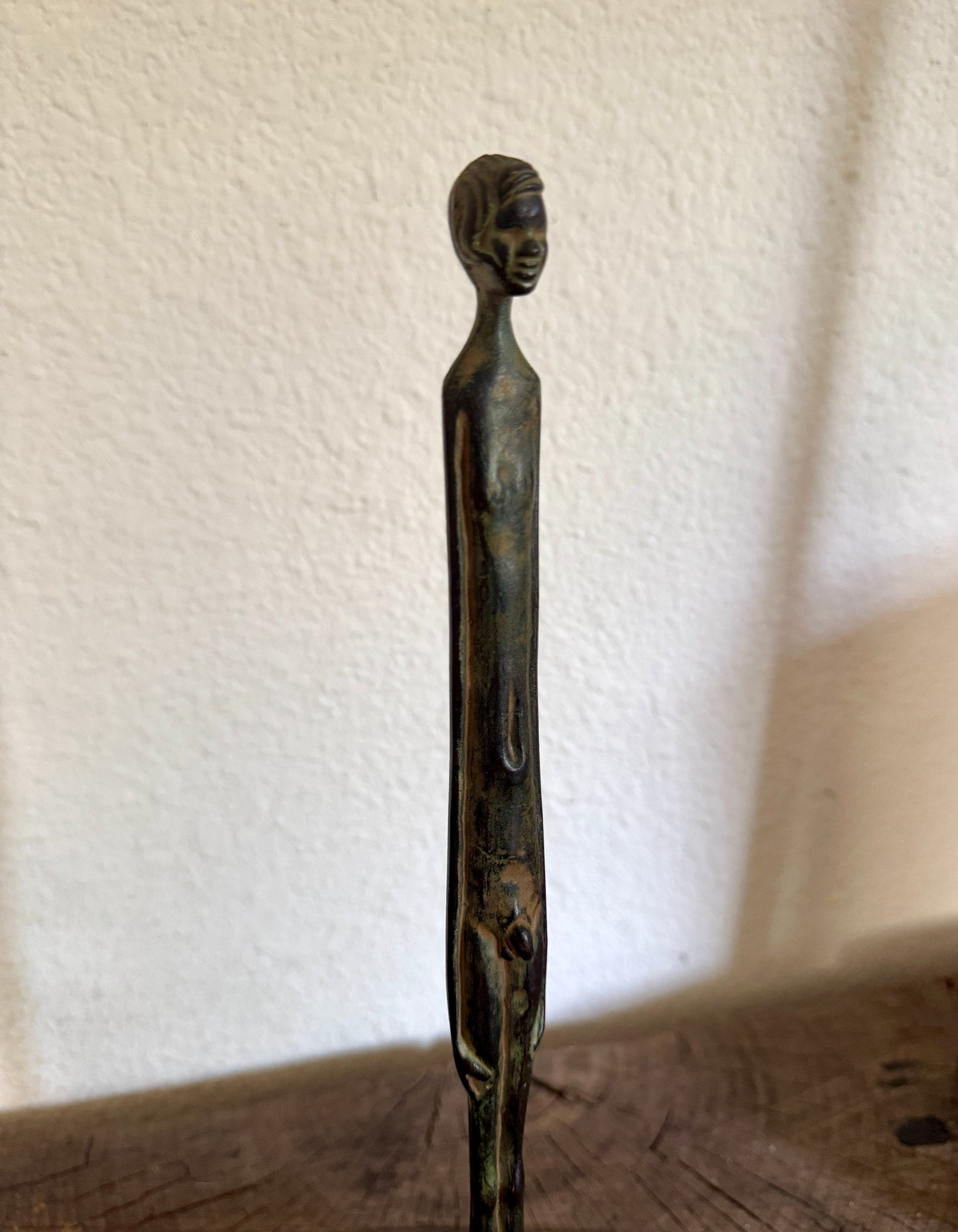 Vintage Bronze Sculpture Shadow of the Evening Etruscan Ombra della Sera