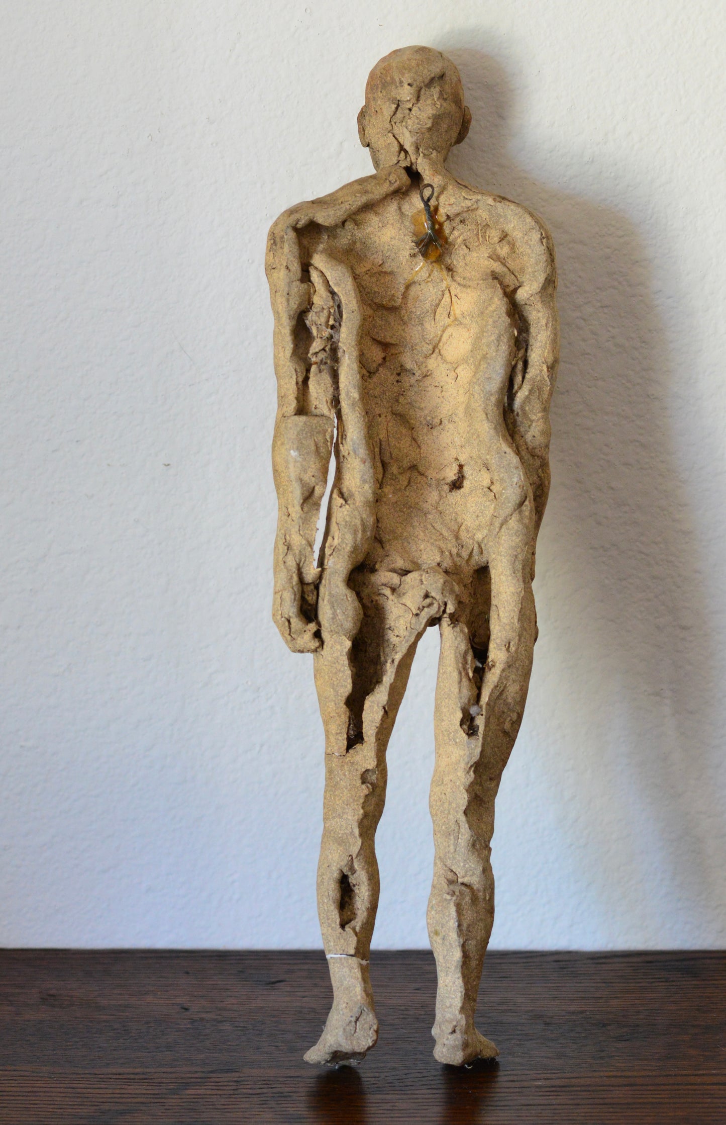 Original Handmade Nude Male Sculpture Wall Art