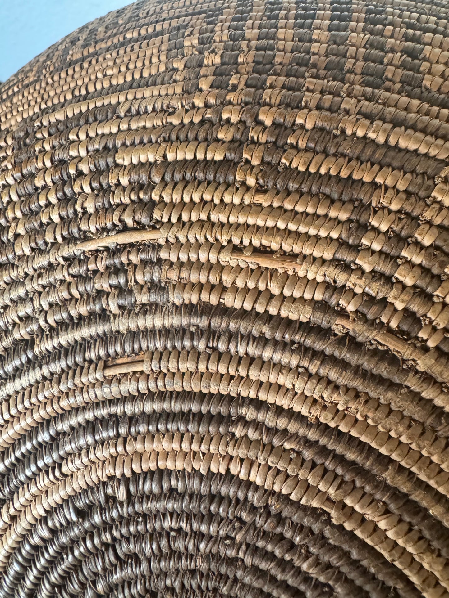 Antique Native American Indian Apache Basket Circa Early 20th Century