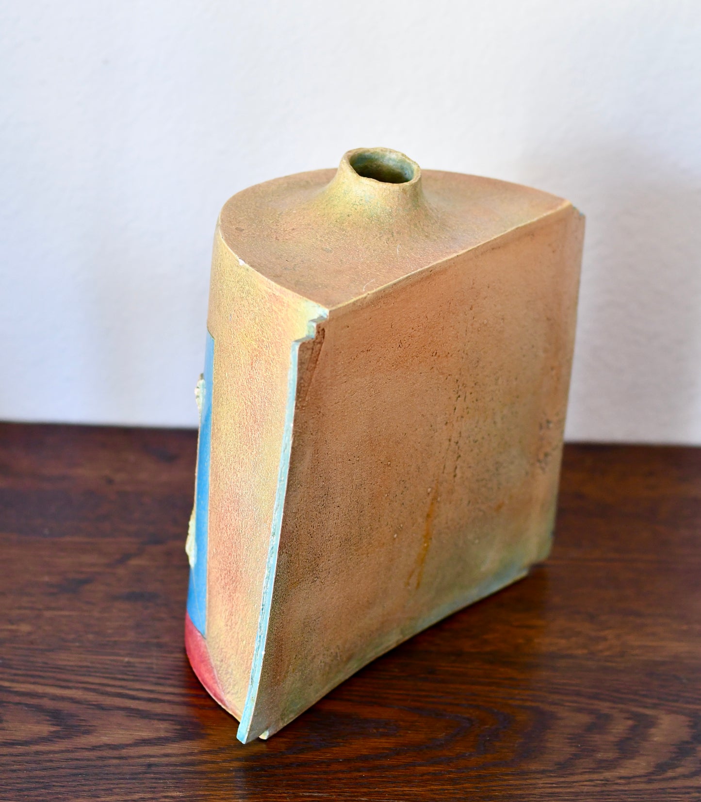 Vintage Post Modern Sculptural Art Vase 1980’s Handmade Pottery