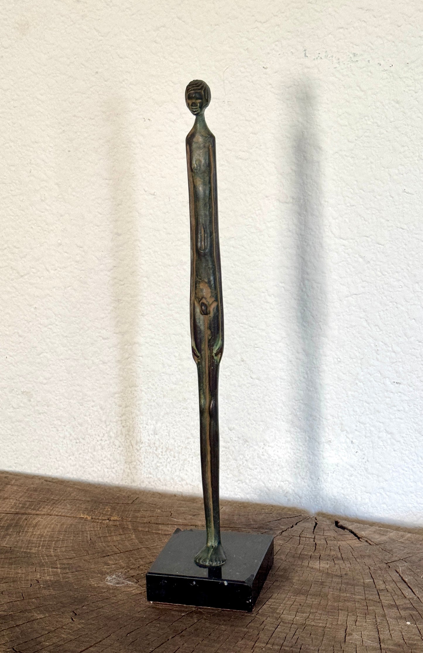 Vintage Bronze Sculpture Shadow of the Evening Etruscan Ombra della Sera