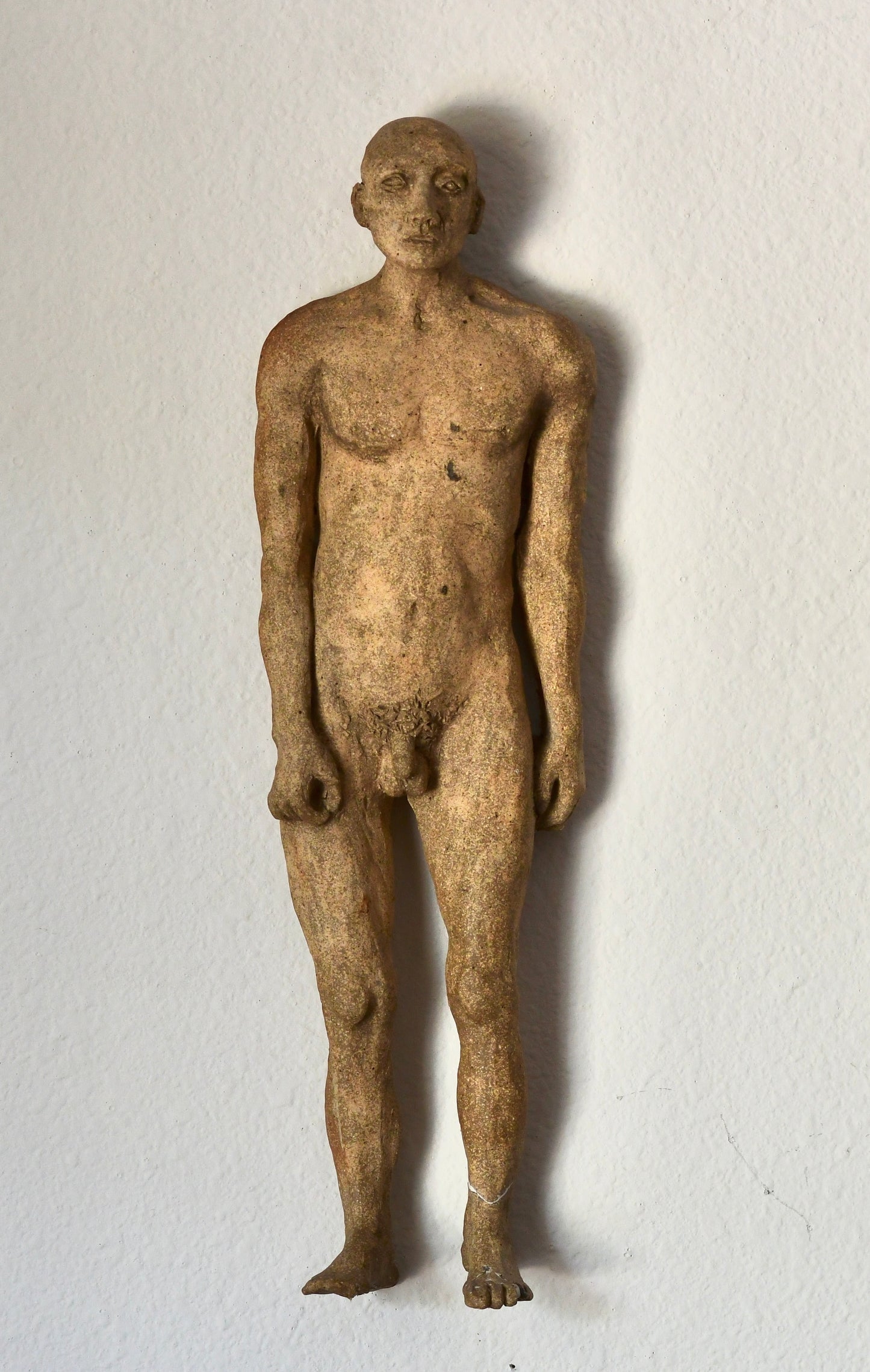 Original Handmade Nude Male Sculpture Wall Art