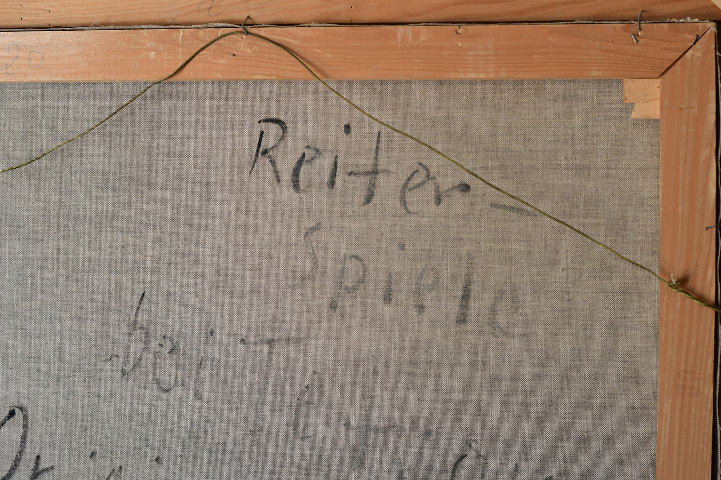 Original Walter Prescher Van Ed Oil Painting "Rider Games near Tetouan"