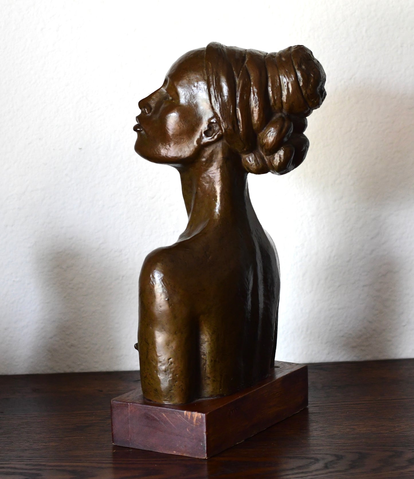 Beautiful Bronze Nude Women Bust Sculpture By Richard Hoffmann 2 / 10