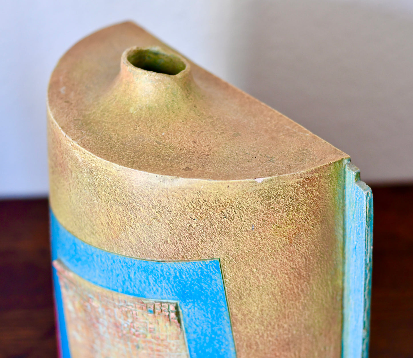 Vintage Post Modern Sculptural Art Vase 1980’s Handmade Pottery