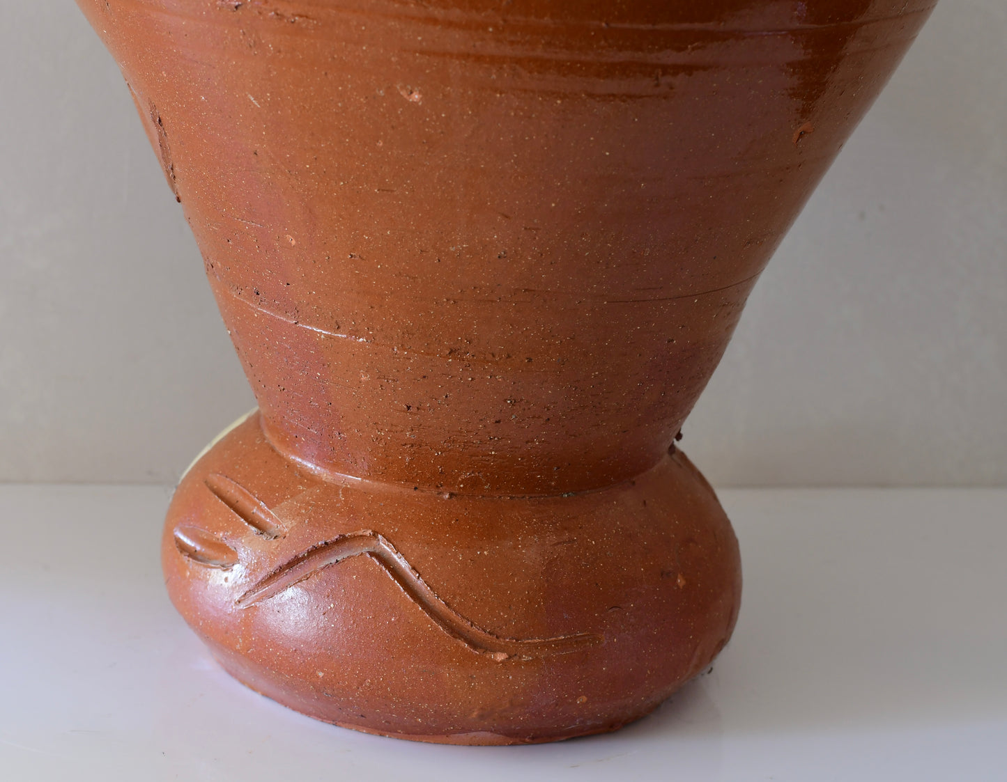 Vintage Large Hand Thrown Earthenware Vase