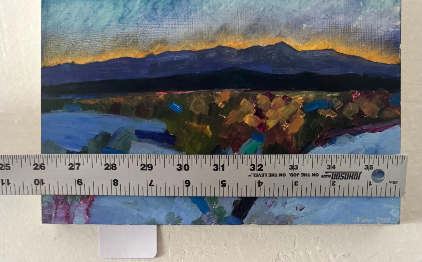 Original Richard Sober “Last Light” Painting Southwestern Santa Fe Art