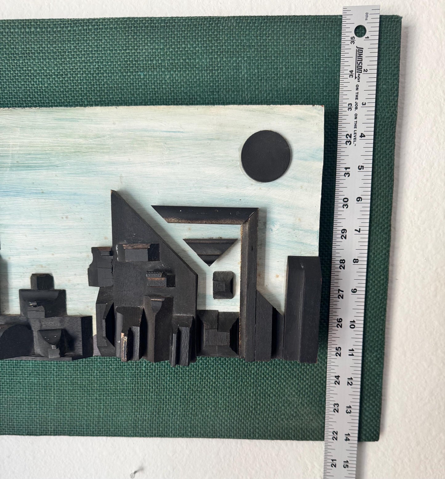 Vintage Mid Century City SkyLine Wall Sculpture