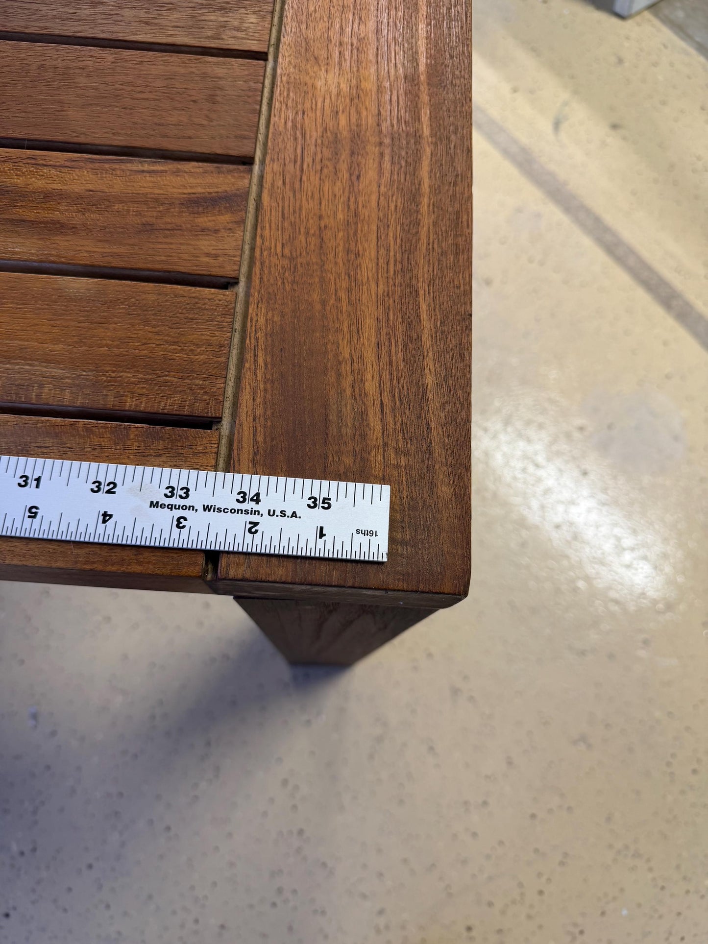 Janus Et Cie Teak Indoor Outdoor Dining Table 38” Square