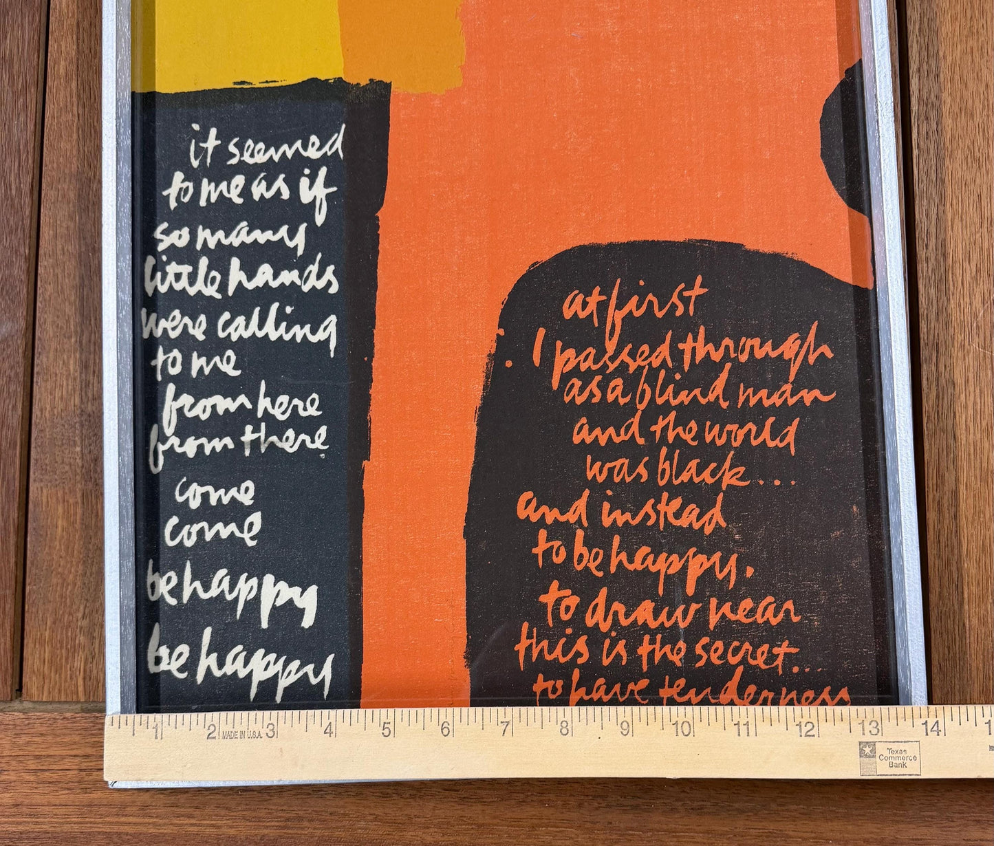 Sister Mary Corita Kent Screen Print From Words of Ugo Betti portfolio 1965
