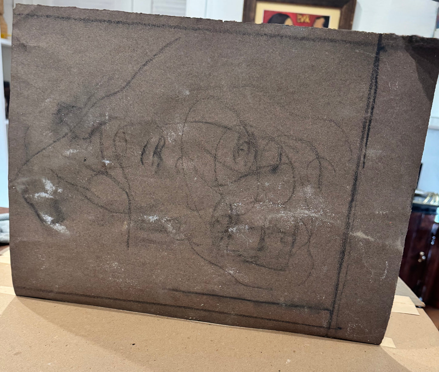 Original Marion Osborn Cunningham Pastel Painting Of San Francisco Bay