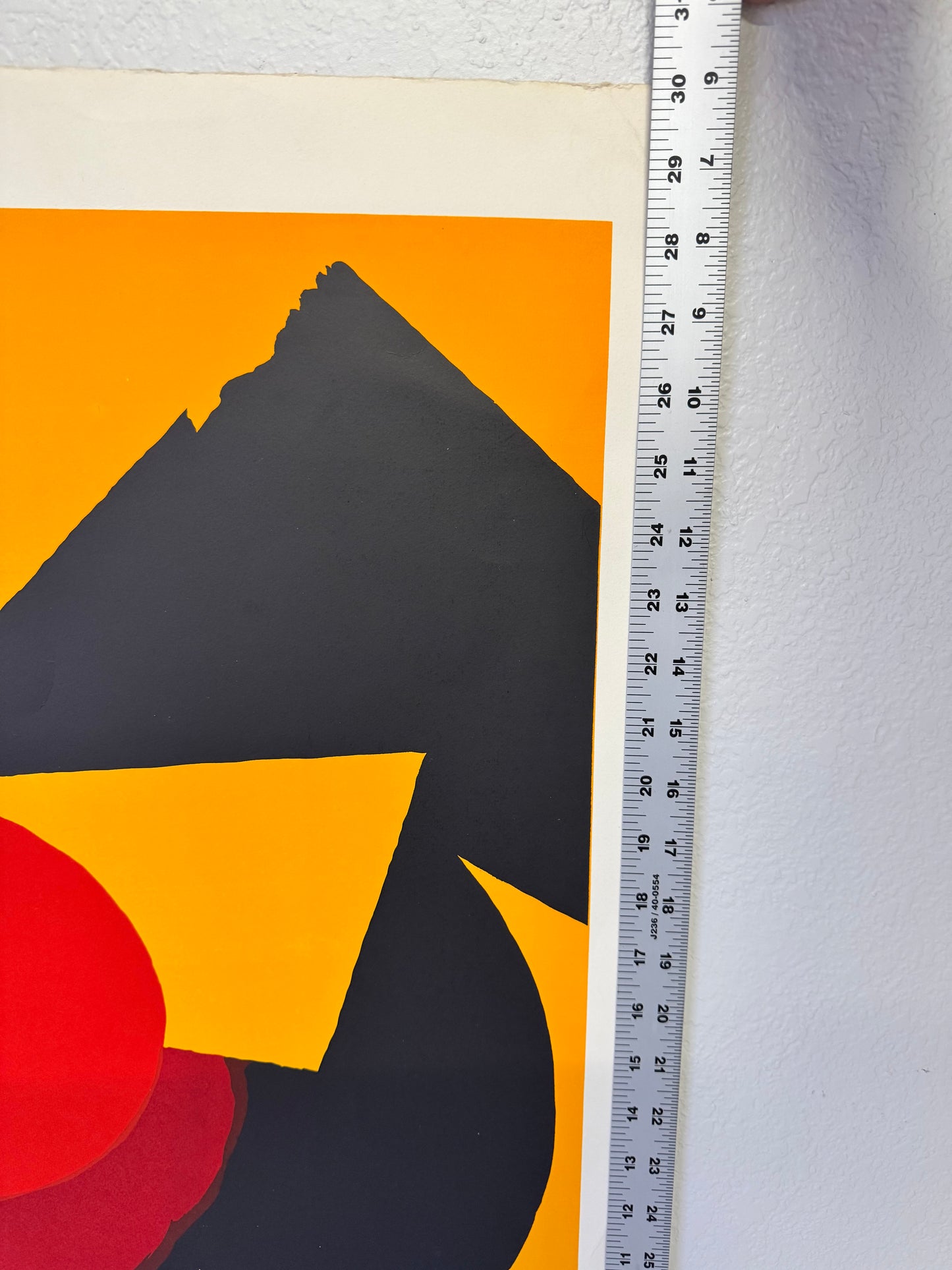 Vintage Post Modern Art Luis Feito Lopez Screen Print Titled Circulo X #25/99