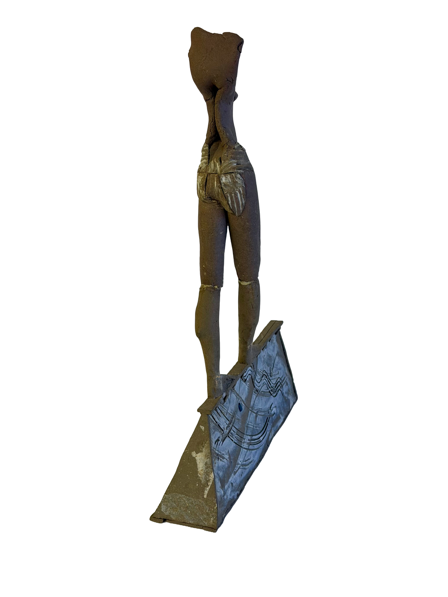 Mo Jupp Ceramic Women Scupture Raku Pottery Art