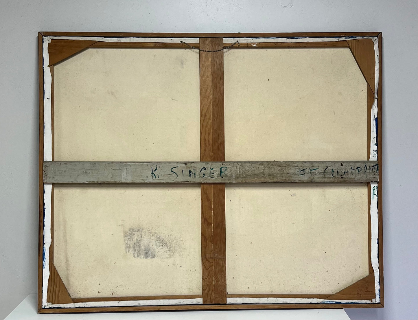 Original Large Abstract Women Painting Signed K. Singer 61” X 49”