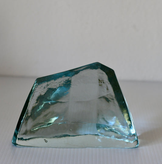 Vintage Blenko Iceberg Bookend