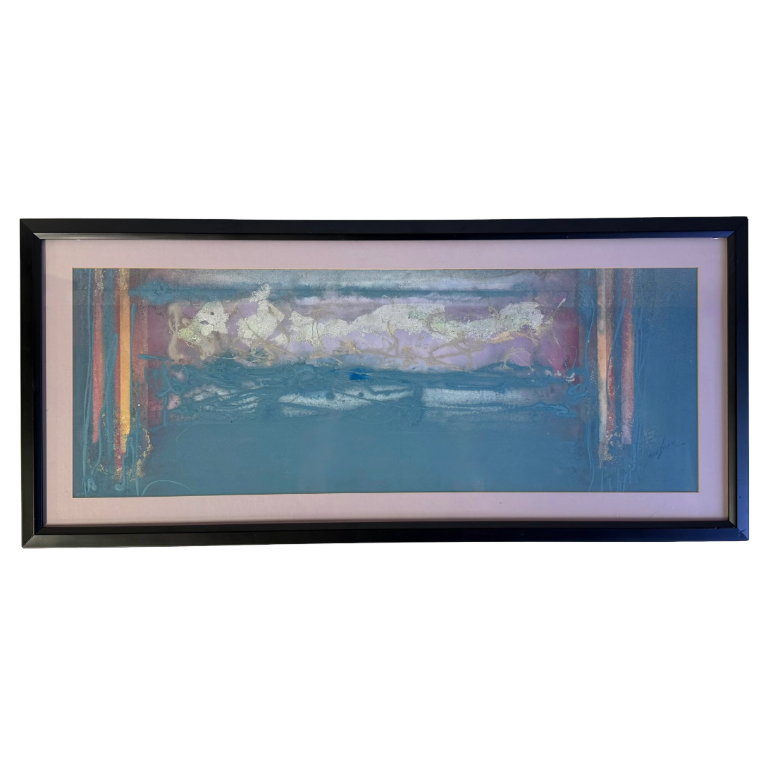 Original Abstract Modern Painting By Albert Millar 1985