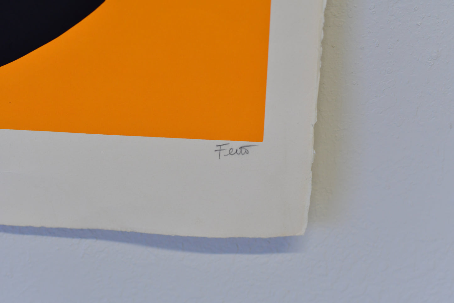 Vintage Post Modern Art Luis Feito Lopez Screen Print Titled Circulo X #25/99