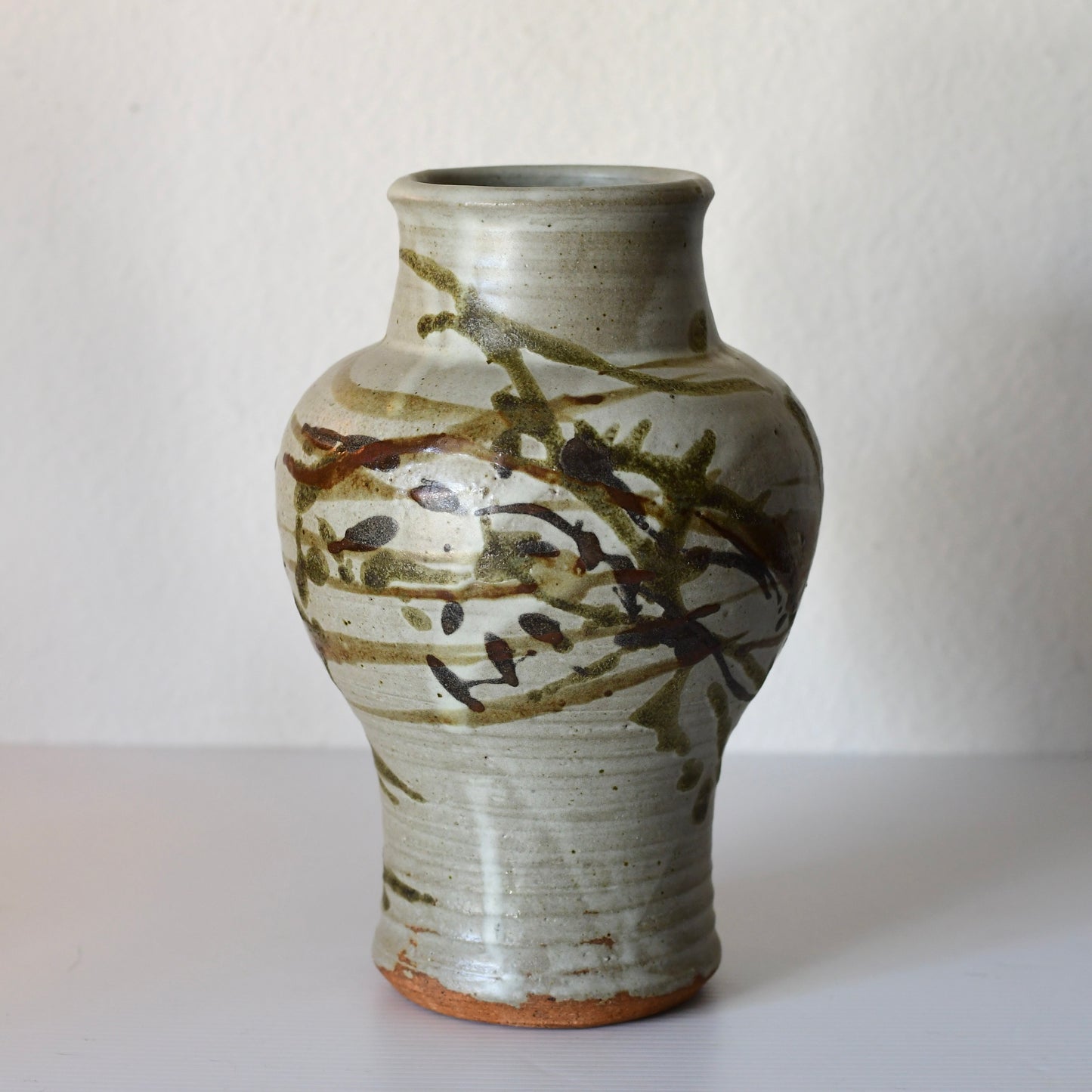 Mid Century Japanese Studio Pottery Vase