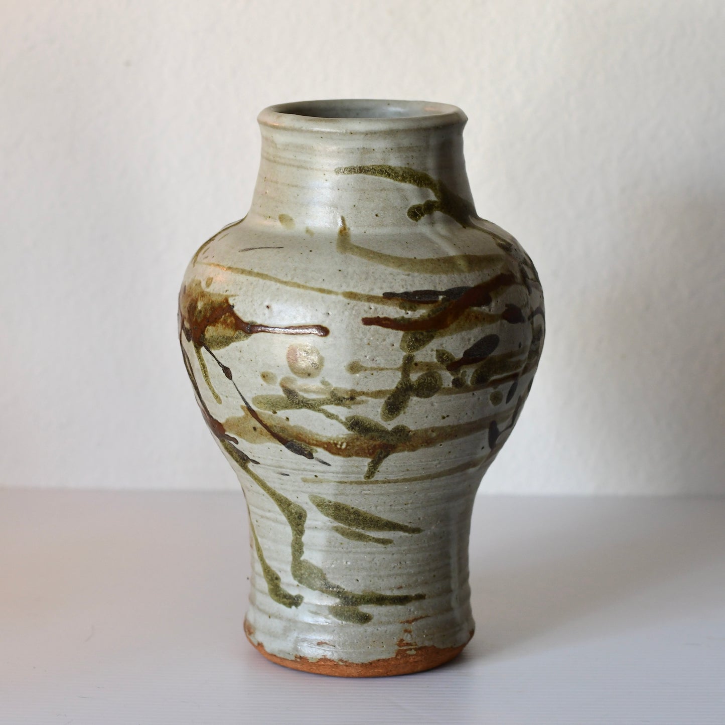Mid Century Japanese Studio Pottery Vase