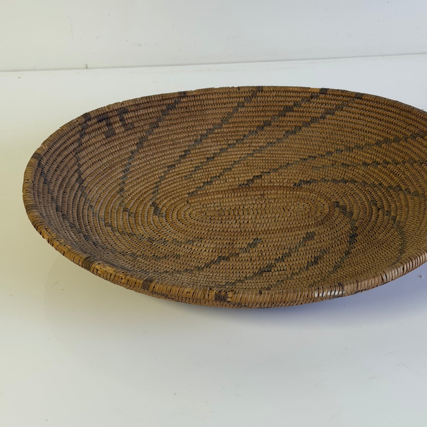 Antique American Indian Woven Basket 13” x 11”