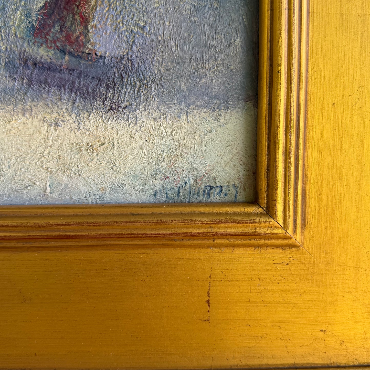Original Eva McMurrey Abstract Mid Century Modern Oil Painting