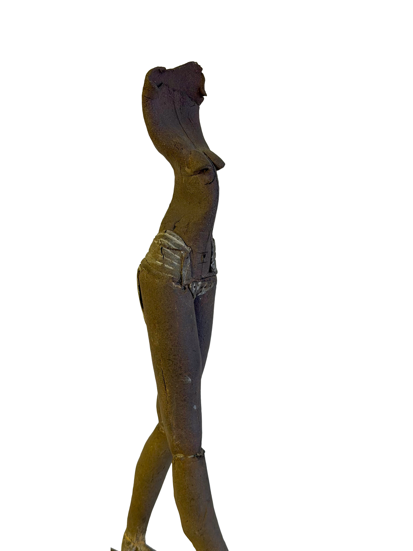 Mo Jupp Ceramic Women Scupture Raku Pottery Art