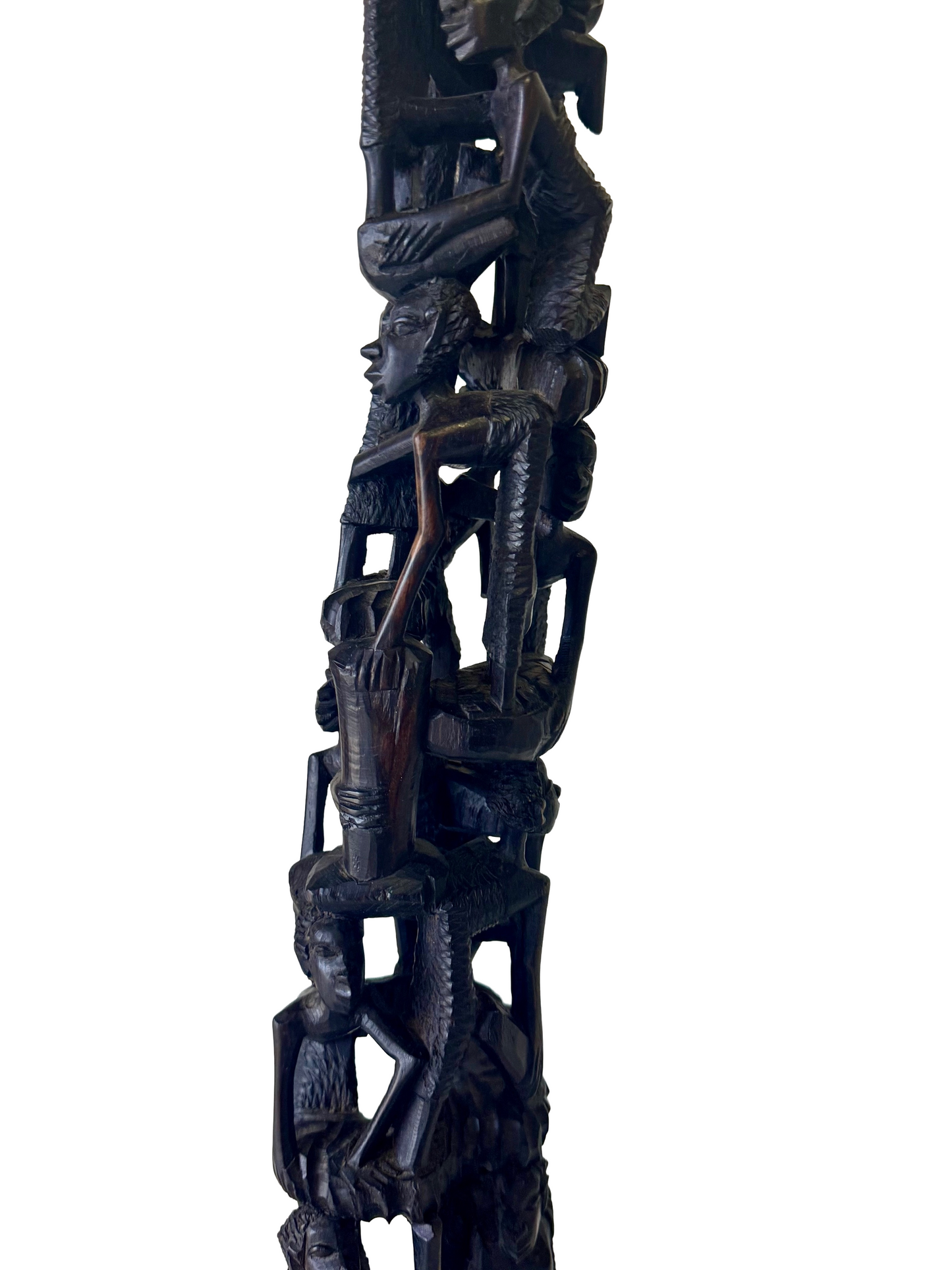 Vintage Handcarved African Makonde "Ujamaa" Family Tree Of Life