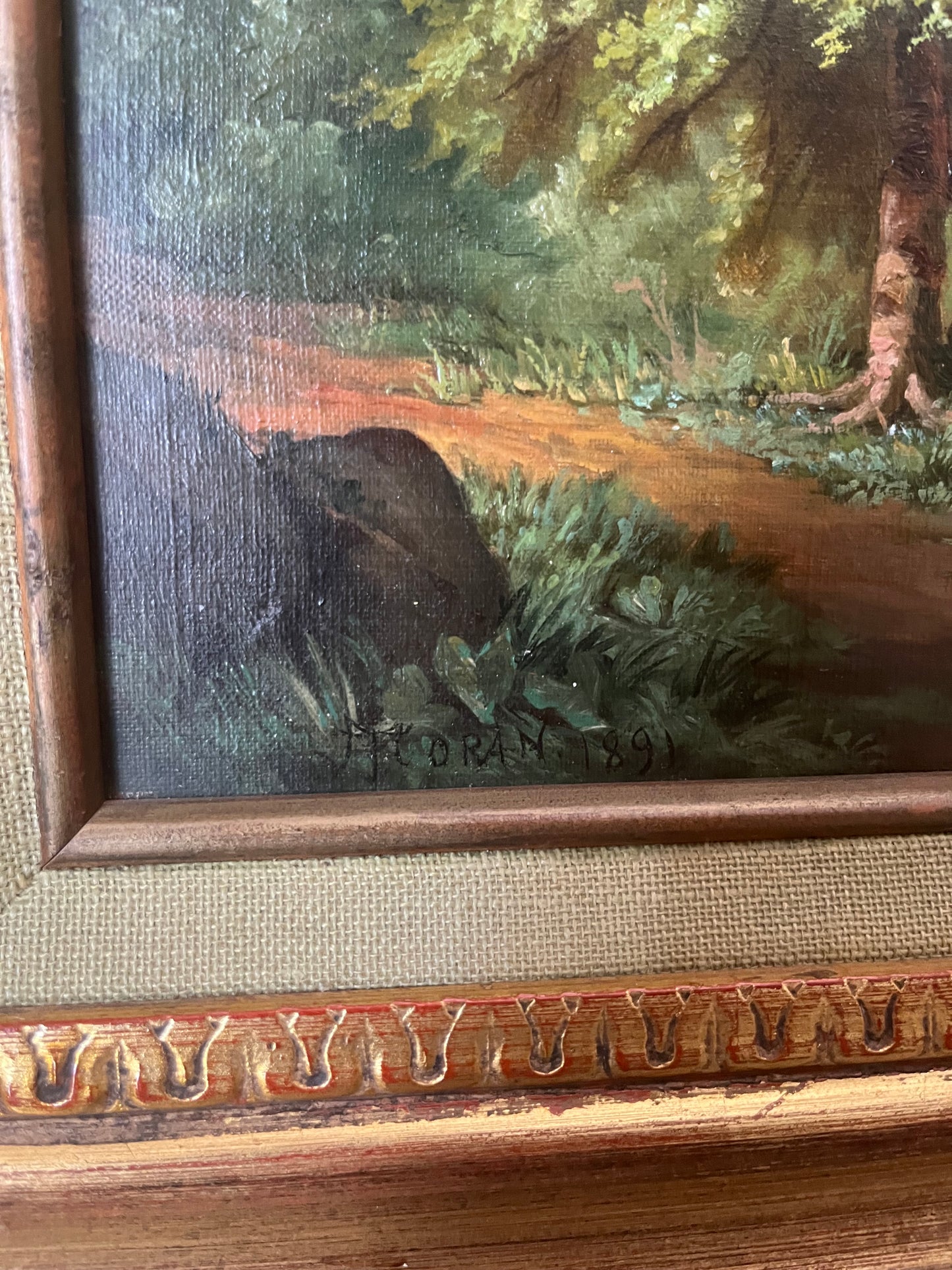 Oil Painting “Summer Idyll” Thomas Moran 1891